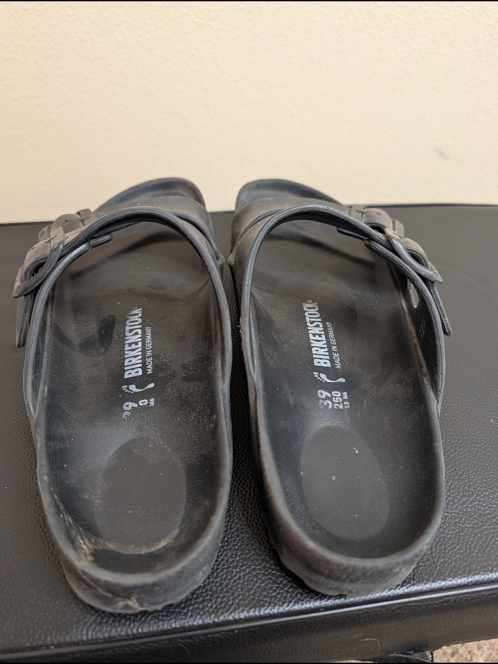 Birkenstock Arizona EVA Black Two Strap Slide Sandals EU 39 Womens 8 - Picture 4 of 8